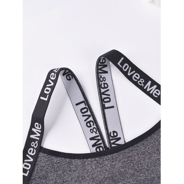 Wholesale High Quality Underwear Set Love Letter Waist Suspender Vest Ladies Boyshort Fashionable Matching Set for Women