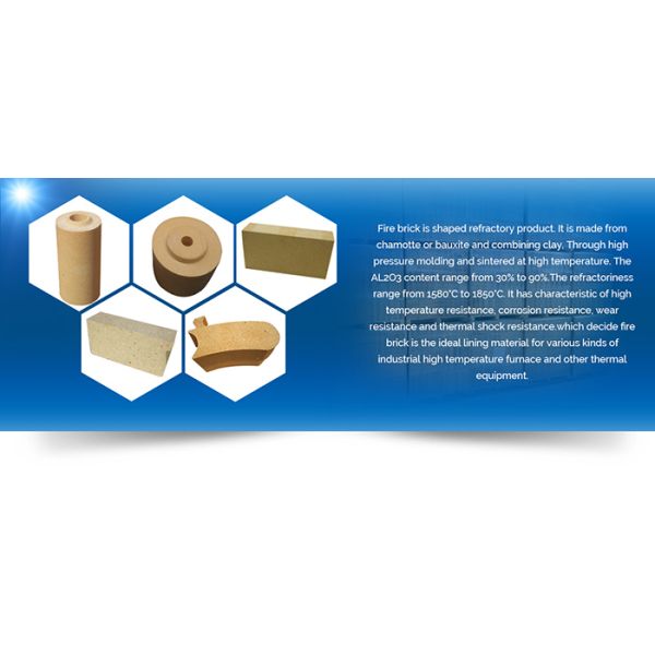 30-55% Alumina Fire Clay Brick Insulation Low Thermal Conductivity