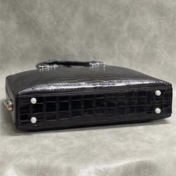 Exotic Real True Alligator Belly Skin Office Men's Briefcase Bag Authentic Genuine Crocodile Leather Male Large Handbag