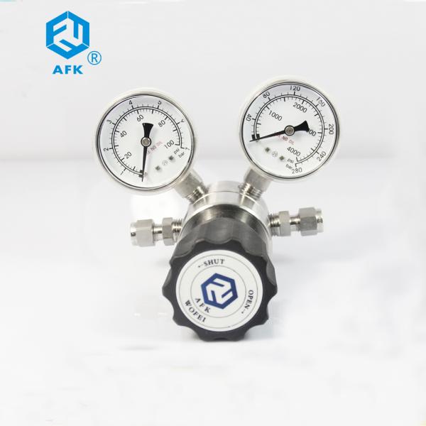 SS316L Piston type Nitrogen Oxygen natural gas pressure regulator