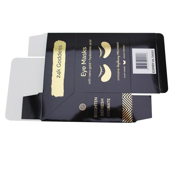 Черная экологически безопасная маска для глаз для макияжа для упаковки средств личной гигиены