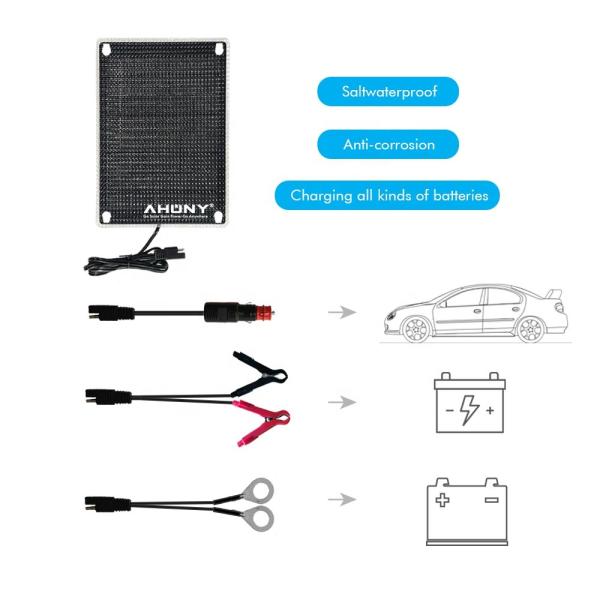 5w солнечная панель зарядное устройство для зарядки автомобиля Автомобиль Мотоцикл лодка