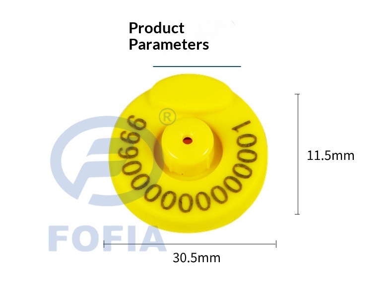 New FDX Low-Frequency Electronic Ear Tag RFID Animal Tag Full-Duplex Pig Cattle Open/Closed Mouth Livestock Identification