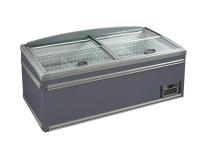 Commercial Glass Combine Island Freezer R290 High Efficiency