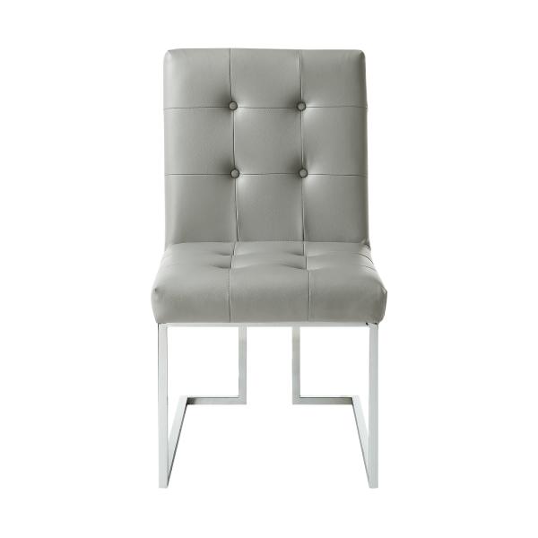 Stainless Steel Upholstered Fabric Dining Chair