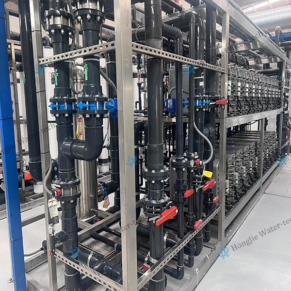 100m3/H Ultra Purified Water System Industrial Water Purifier With UF+RO+EDI Units
