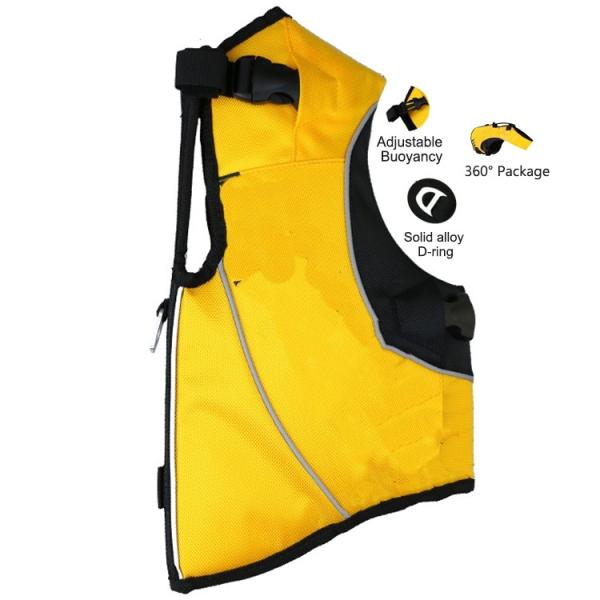 Buoyancy Pet Life Vests OEM Adjustable Float Coat Dog Life Jacket For Swimming
