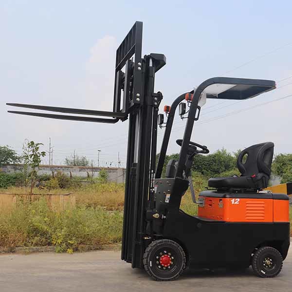 Container Mast CPD12 Lead Acid Battery Forklift 1200kgs 2 Stage Electric Fork Lifts