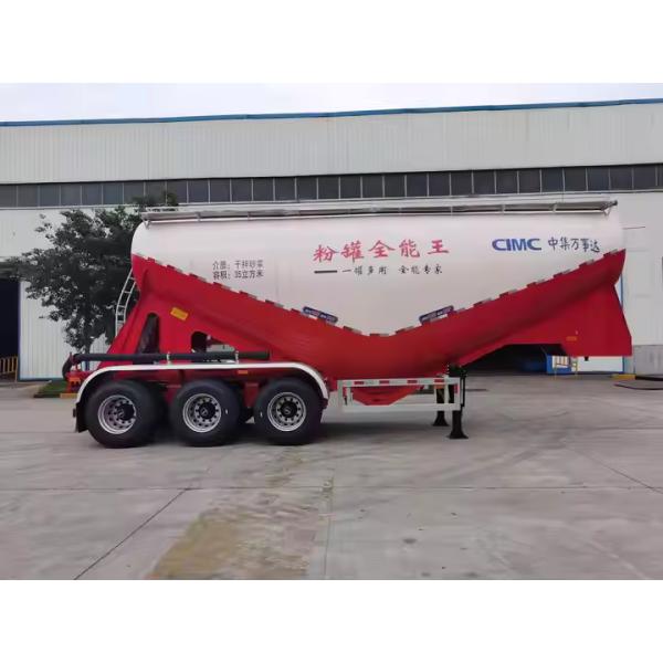 CIMC 3 Ejes 35cbms generador diesel mezcla seca mortero contenedor de polvo tanque de carga semi remolque