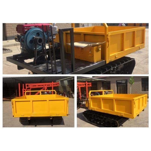 4 тонны типа Думпер прогулки Кравлер небольшого цвета желтого цвета корабля транспортера следа мини