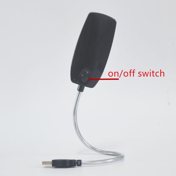 Iron LED Laptop Mini Flexible USB Lamp Light for Adjustable Gooseneck in Reading Room