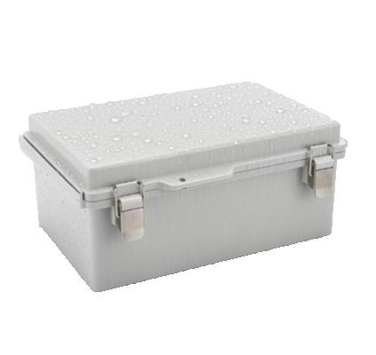 Caja eléctrica metálica con bisagras IP66 304, caja de distribución de energía a prueba de agua