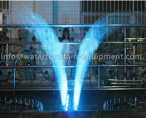 Seagull Musical Dancing Water Fountain , LED RGB Lighting Outdoor Water Fountains