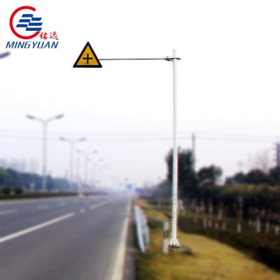 Q235b Highway Steel Traffic Sign Pole Galvanized Monitor Street Metal ASTM A123