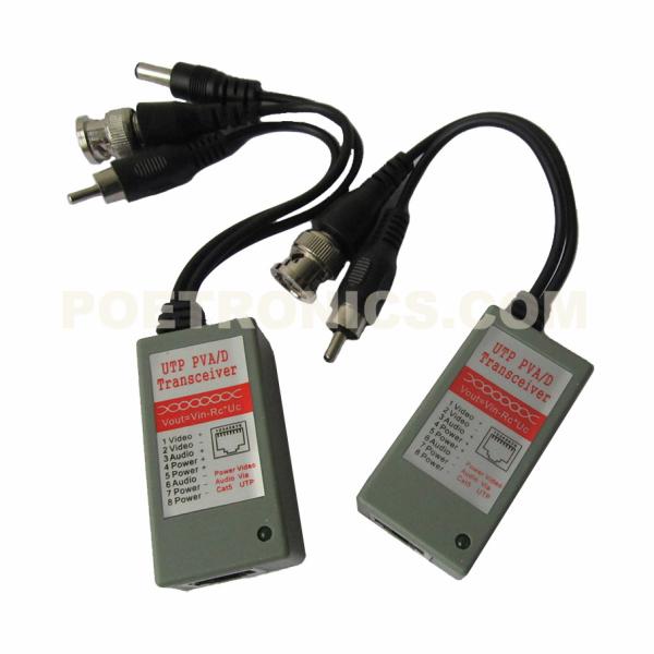 PVB-VPA16 CCTV Passive Twisted-Pair Video Transceiver (Video+Audio+Power)
