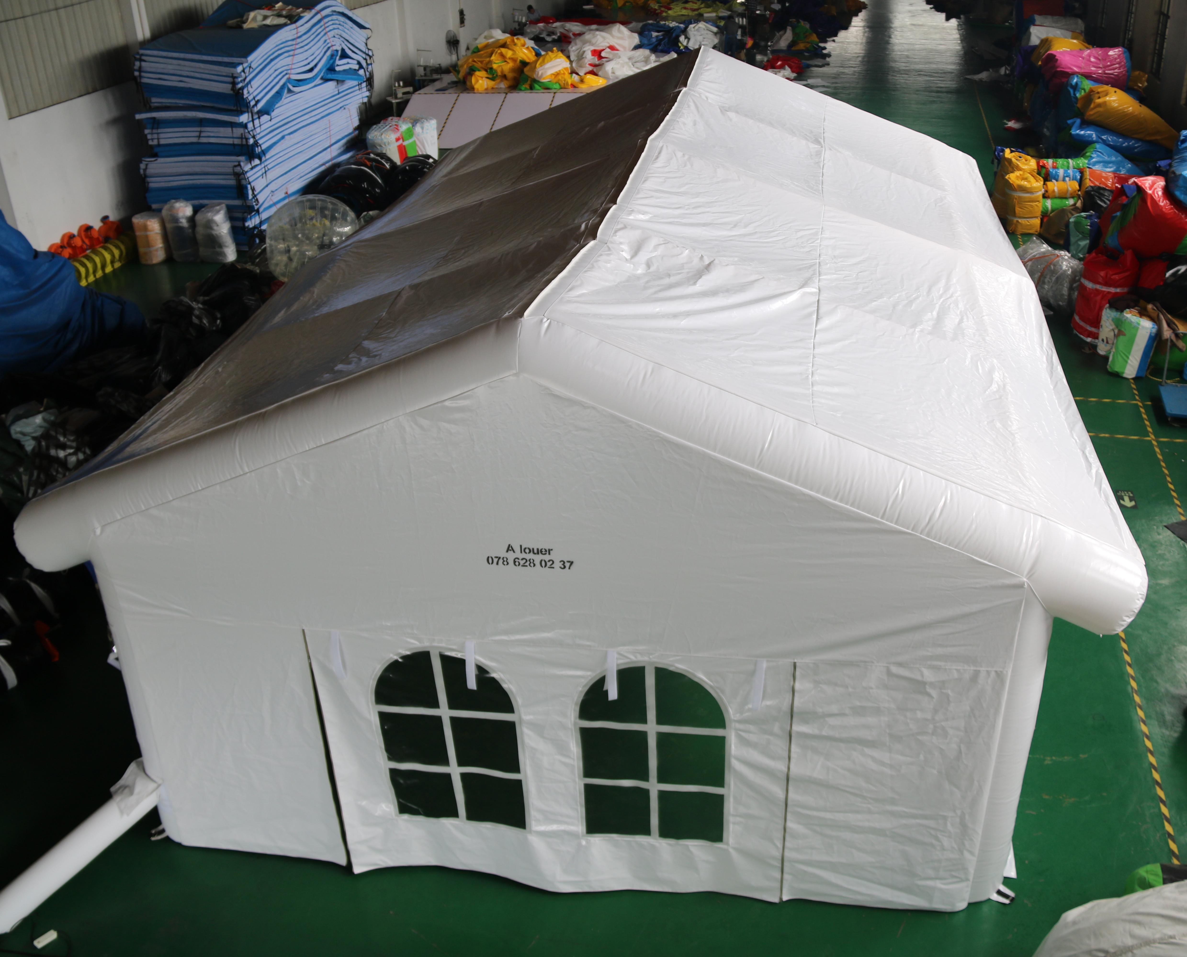 Factory Price PVC Waterproof Inflatable One Bedroom Wedding Event Tent Durable Quick Opening Commercial Rental Tent Shelter