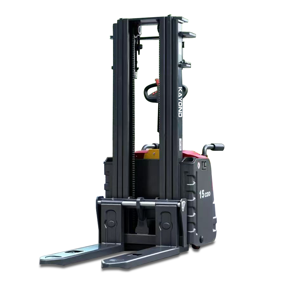 Warehouse Grade Full Electric Stacker 2 Ton Capacity 3 Meter Lift With Dual Lifting System