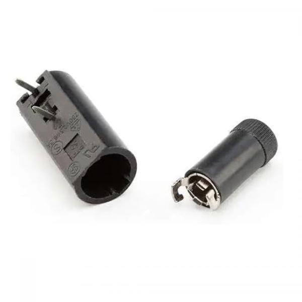 PTF-50 PCB Horizontal Mounting Cartridge Fuse Block Holder 6.3 Amp For 5mm X 20mm