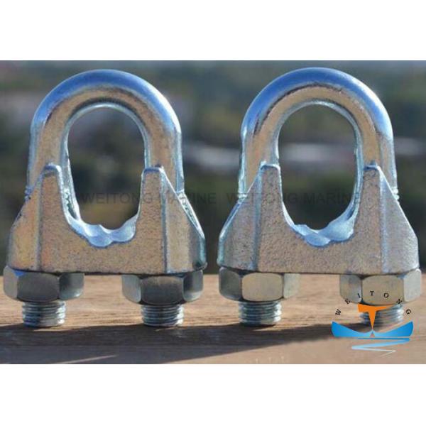 #45 Carbon Steel Rigging Lifting Equipment , US Type Drop Forged Wire Rope Clips