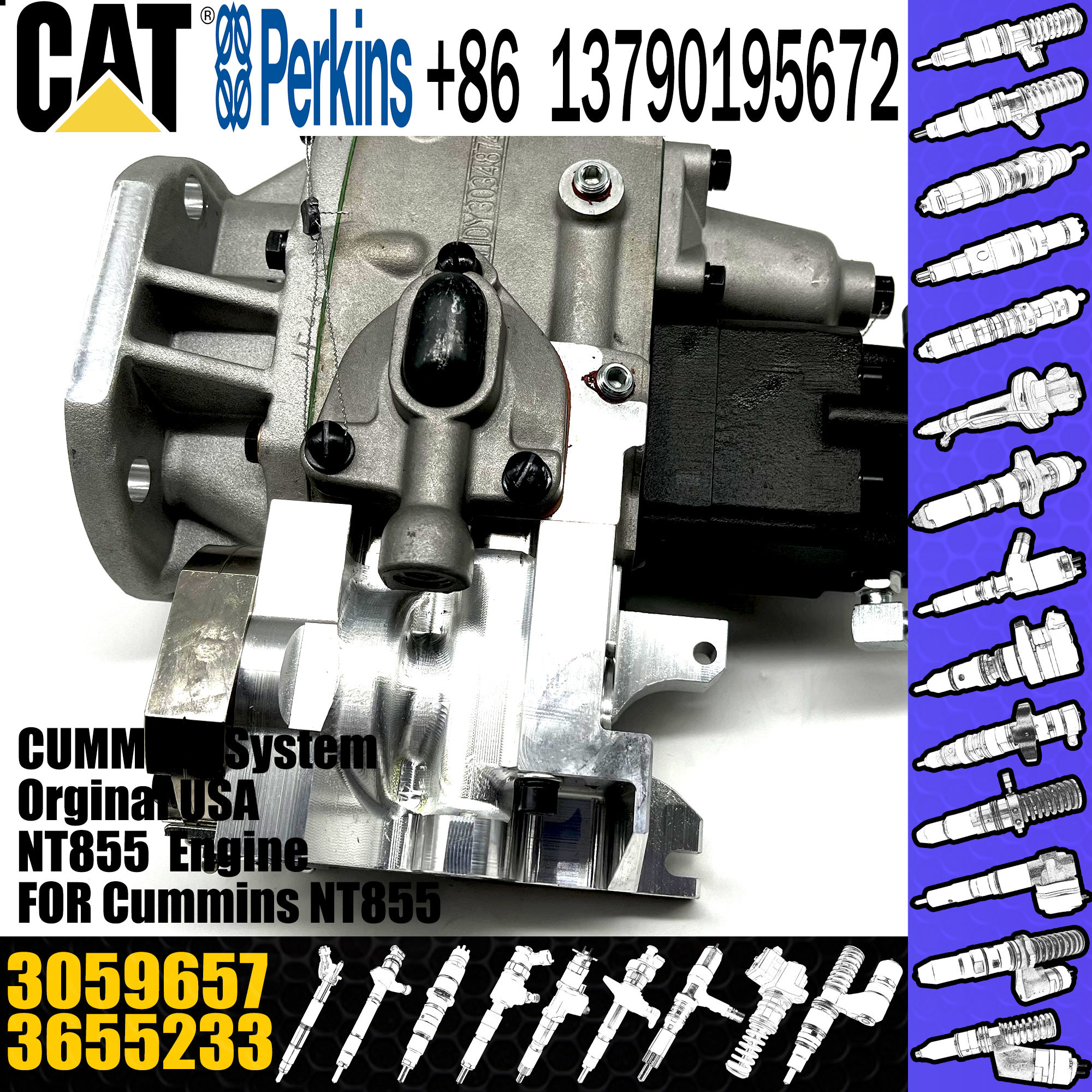 Насос 4951452 системы подачи топлива насоса переноса неподдельного двигателя NT855 дизельный 3655233 3059657