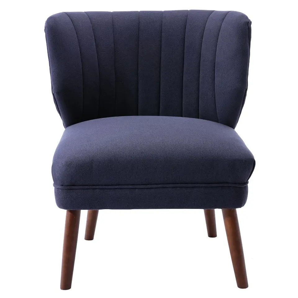 Nontoxic Velvet Modern Single Seater Chair Breathable For Dining Room