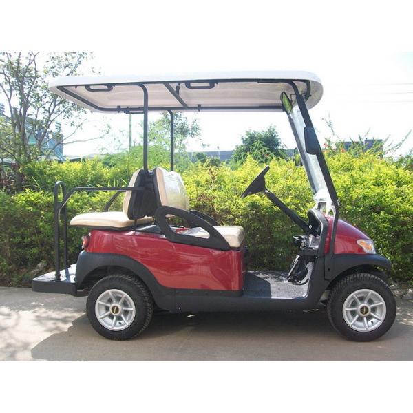 Club Four Seater Golf Cart , Battery Powered Golf Cart With Aluminum Alloy Beam