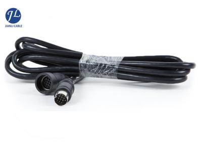 Vehicle Camera 13 Pin Din Cable Video Custom Cable Assembly , Single Shielding