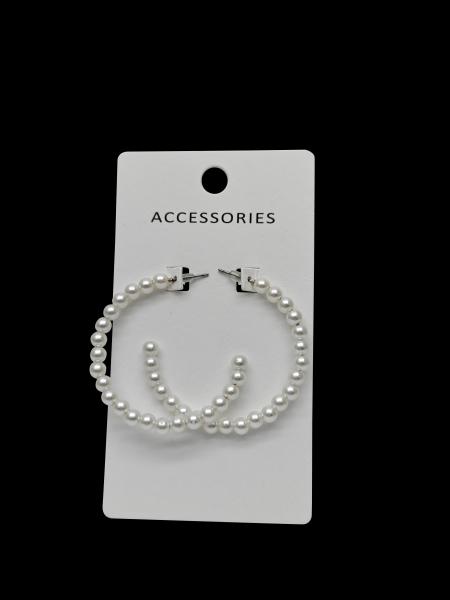 Défilé de mode Douce femme Jeune fille Perles bijoux pendentif Boucles d'oreilles pour femme
