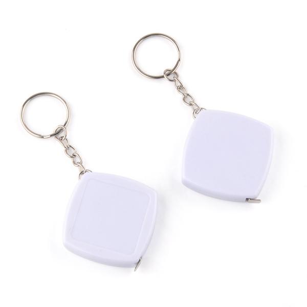 ferramenta essencial acessível de medição da fita do corpo de 2m Mini Keyring Black Steel Gift relativa à promoção