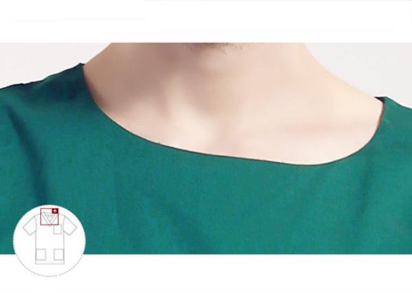Long Sleeves Scrubs Medical Uniforms , Round Neck Surgical Scrub Suit Uniform