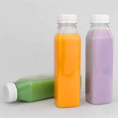 Customized Plastic Beverage Bottles PET Material 350ml Portable Juice Bottle