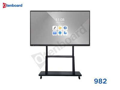 Qtenboard 65/75/86/100/110 Inch Interactive Smart White Board Finger Multi Touch Screen Lcd Display for Meeting Room