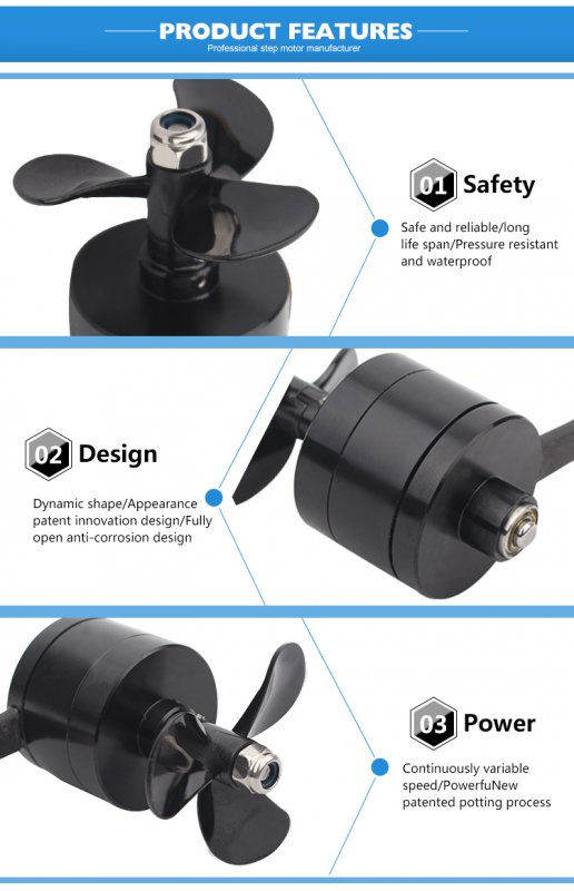 Electric ROV Diving Boating Robot 12V Underwater DC Motor with Propeller