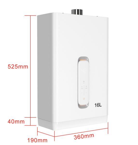 Wall Mounting Home Gas Hot Water Heater With Precision Temperature Control