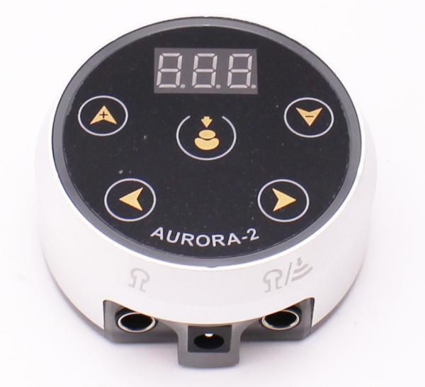 New AURARO-2 LCD Color Light Tattoo Power Supply + Adapter + Plug