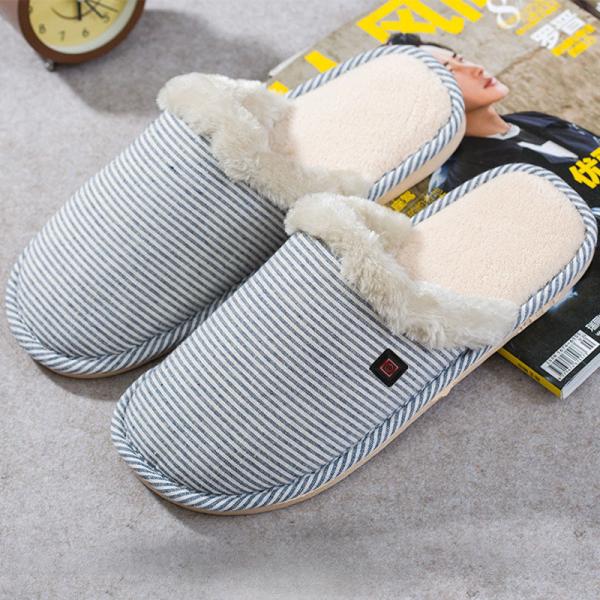 Heated Electric Foot Warmer Slippers 65Degree For Women 3 Levels Control