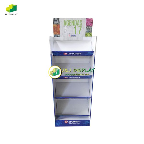 Knock Down Floor Display Stand Paper Display Shelves for Retail / Promotions