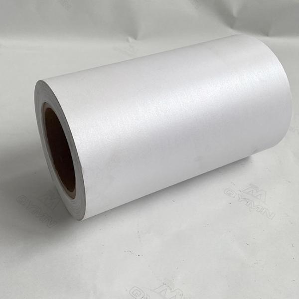 Strong Aluminum Coated Art Paper Label With 140G Silicone Liner Hot Melt Glue
