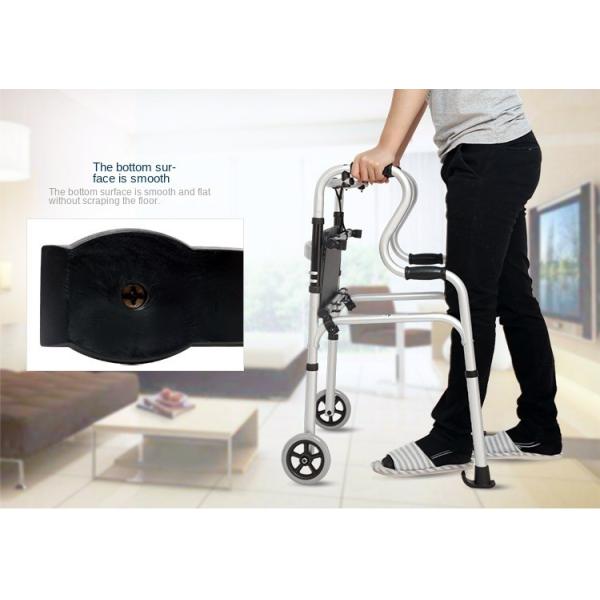 Leather Waterproof Rollator Walker with Folding Seat Class I Instrument Classification