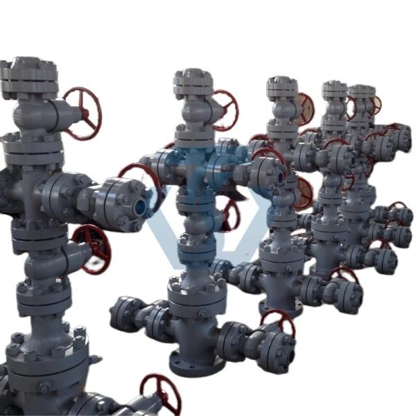 API Oilfield Wellhead Equipment High Pressure Oil Christmas Tree Assembly For Oil Gas Drilling