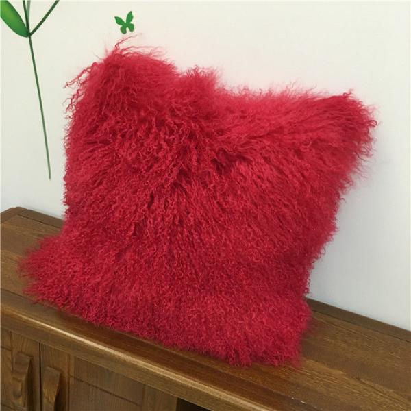 mongolian lamb pillow mongolian wool pillow Mongolian Lamb Pillow Cover