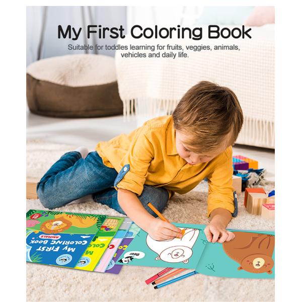 Книжка-раскраска малышей Doodle прозрения искусства для 4 - летнего ASTM F963-17