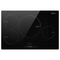 Cuisinière à induction électrique de 30 pouces à 4 brûleurs 220-240V 7200W avec contrôle de puissance et de temps précis