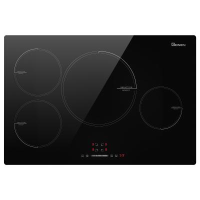30 Inch 4 Burner Electric Induction Cooktop 220-240V 7200W With Precise Power Time Control