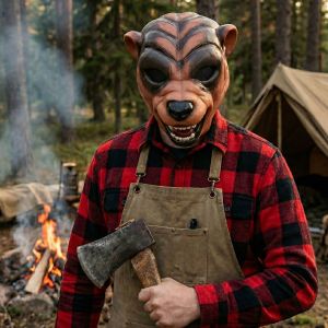 Latex Material Monster Mask with Bold and Creative Designs in One Size Fit Most