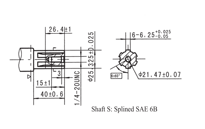 Hanjiu BMPH-50-H5-S-S 50cc/r Hydraulic Motor with SAE 6B shaft and SAE 10 port, Ensure reliability during long-term, high-intensity operation.