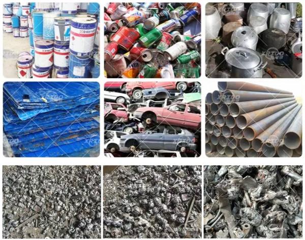 Hydraulic Scrap Metal Shredder Recycling Aluminum Metal Shredding Machine