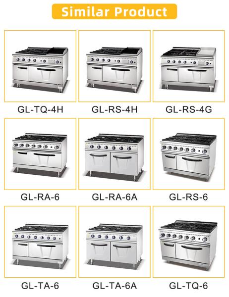 Equipamento de cozinha de restaurante elétrico comercial de aço inoxidável de 29 kW GL-TT-6
