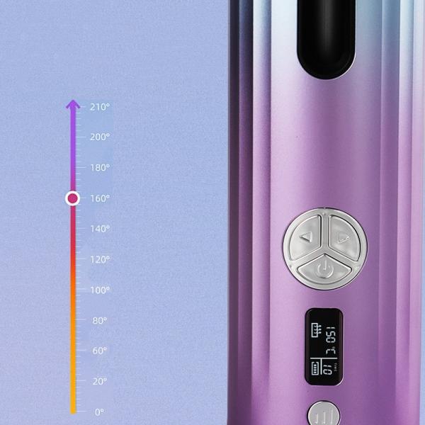 Rechargeable Wireless Automatic Hair Curler Mini USB Portable Fast Heating Big Waver Hair Rollers Styler