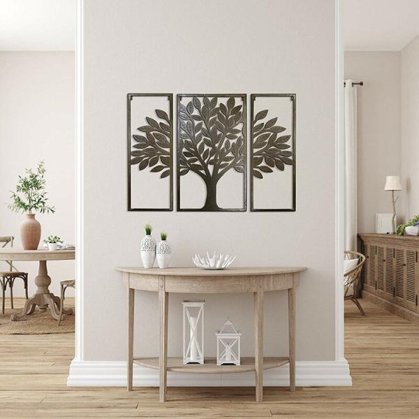 Polegadas da arte 32*24*5 da parede do metal de Art Decor Tree Of Life da parede do metal da tela do corte do laser